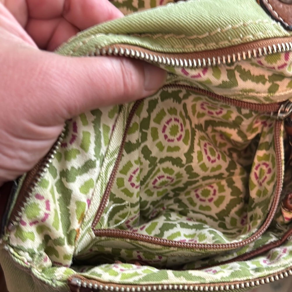 Fossil Green and Brown Women's Bag - Picture 12 of 14